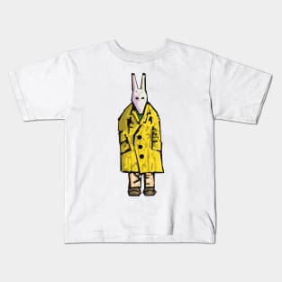 Raincoat Fox looking at you Kids T-Shirt